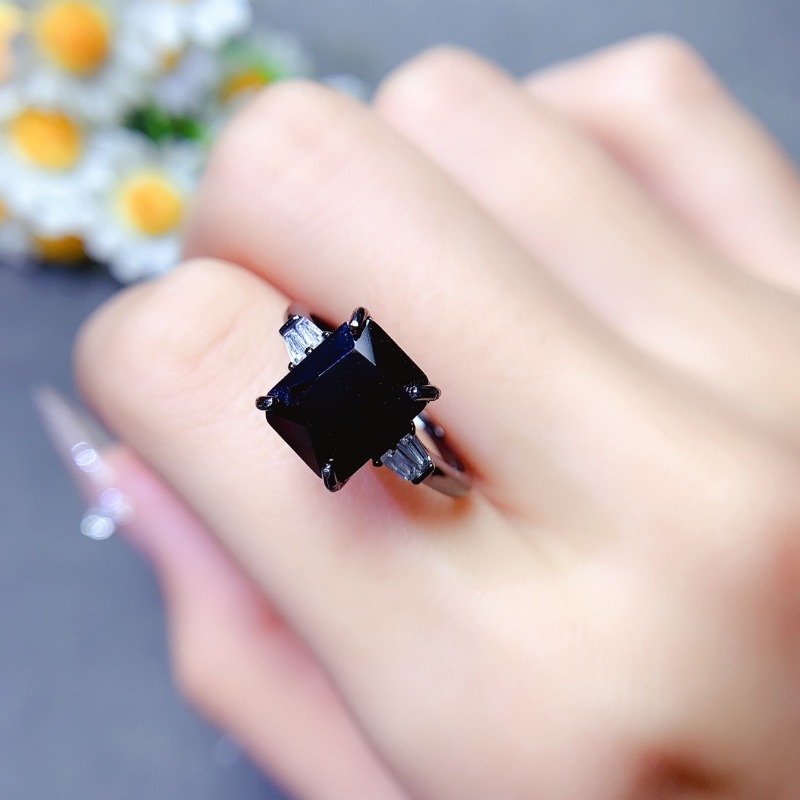 ธรรมชาติสี่เหลี่ยมผืนผ้าสีดํา  - Jewelry Making University บทวิจารณ์และราคา